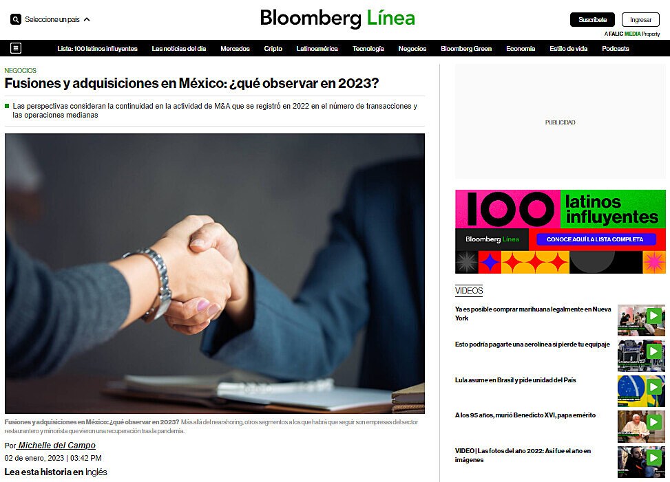 Fusiones y adquisiciones en Mxico: qu observar en 2023?